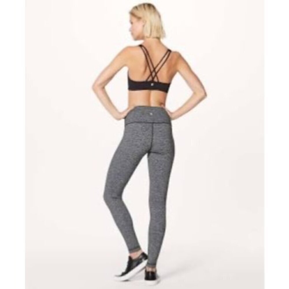 Lululemon Wunder Under Hi-Rise Tight 28" – Heathered Herringbone, Size 4